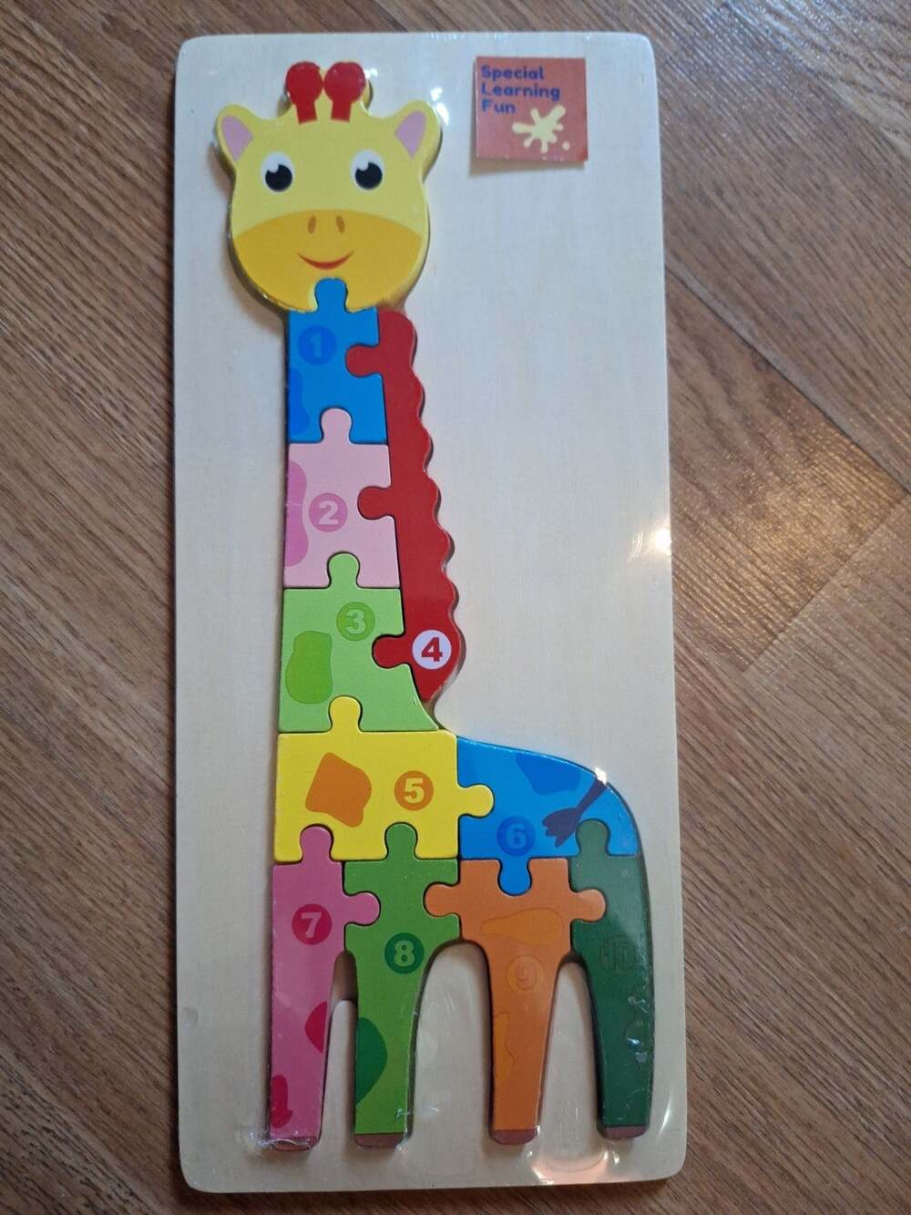 SLF Giraffe Colorful Numbered Preschool Learning Educational Jigsaw Puzzles
